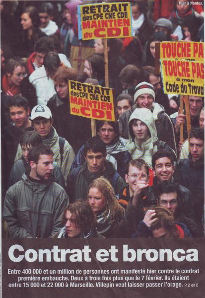8 MAR COVT # Contrat et bronca
